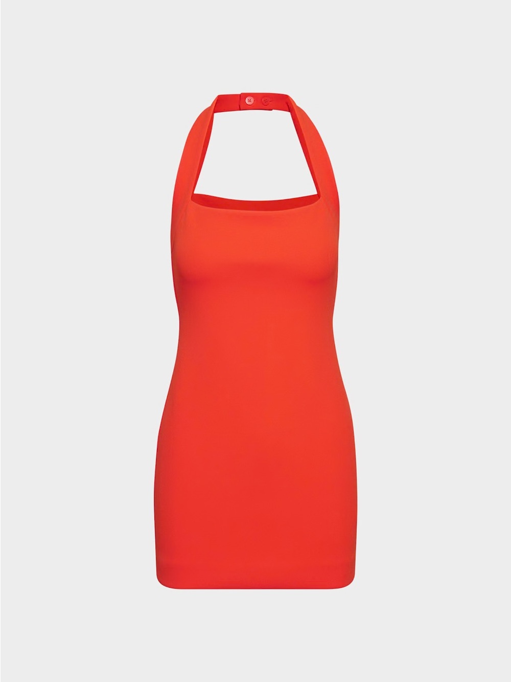 Red Halter Mini Dress Babaton